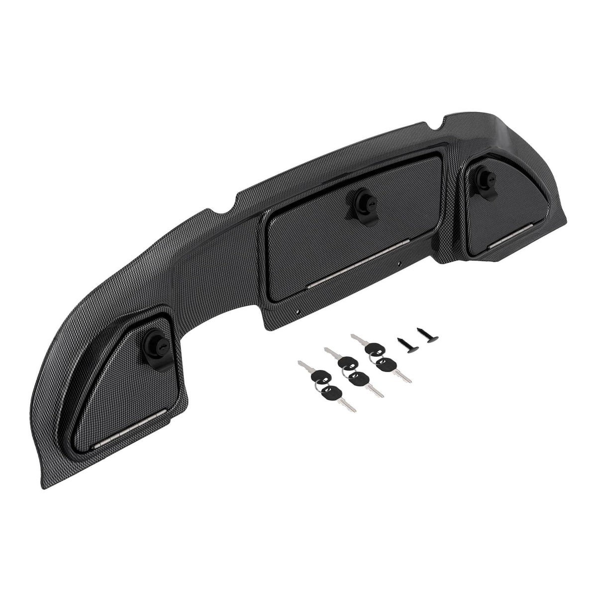 Solidspare For Club Car Precedent 04-08.5 Golf Cart Dash Kit Carbon Fiber Finish W/ Locks