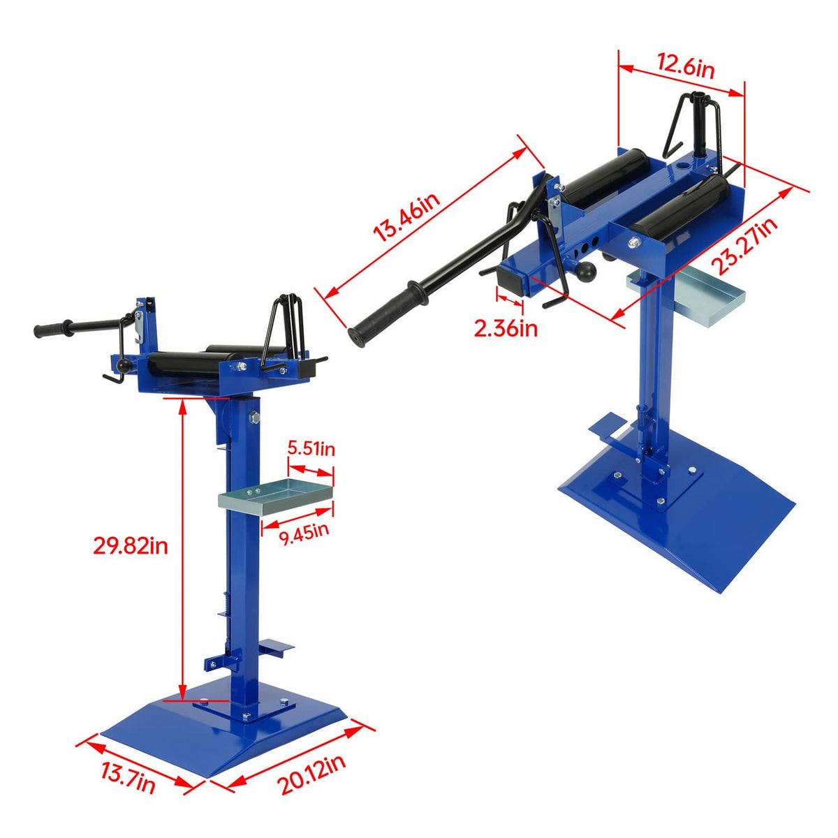 Solid Spare 360° Swivel Manual Tire Spreader Tool Repair Heavy Duty For Light Truck and Car