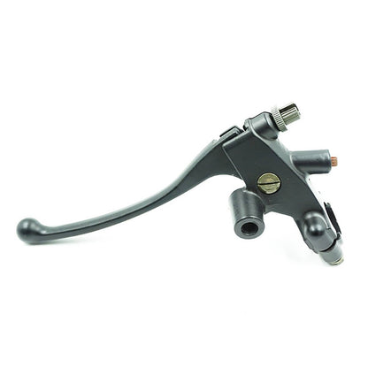 Solidspare 7/8" Motorcycle Handlebar Hydraulic Brake Master Cylinder & Clutch Lever (BLACK)