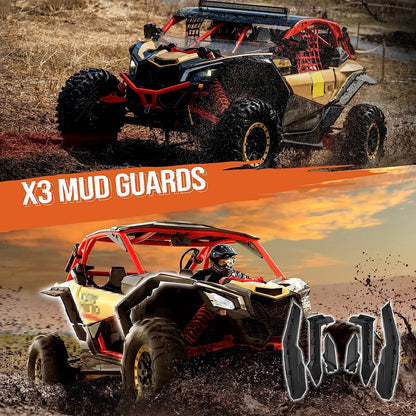 Solidspare Extended Fender Flares Kit For Can Am Maverick X3/MAX Turbo R RR 2017-2025 UTV