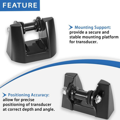 Solid Spare K00-00118-01 Transducer Bracket Transom Mount Kit for Garmin 010-10272-00 & More