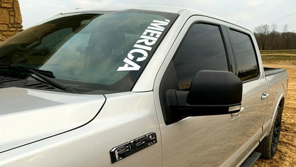Merica Vertical Windshield Vinyl Decal Sticker 22" x 4" Car Truck 'Merica Murica