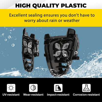 Solid Spare LED Fog Lights DRL Daytime Running Driving Lamps For Kia Sorento 2019-2020 LH+RH