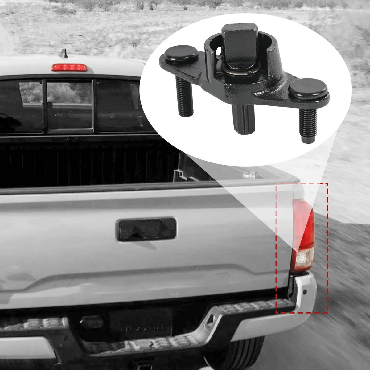 Solidspare Rear Tailgate R/H Hinge Damper Bracket for 2016-2023 Toyota Tacoma 66101-04021