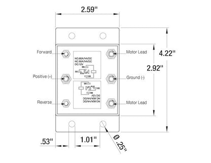 Forward & Reverse Relay Module for Boat Lifts, Reversing Motor Applications Tarp