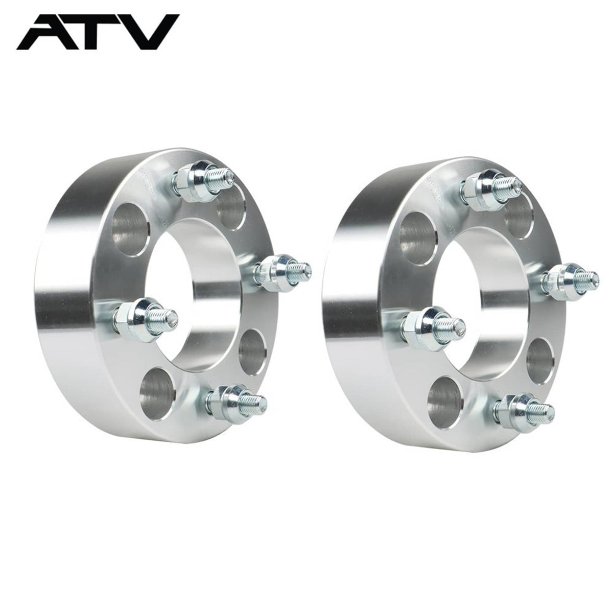 Solidspare 2× 1.5" Wheel Spacer 4x110 74mm M10x1.25 Silver For Suzuki 2002-2007 Eiger 400