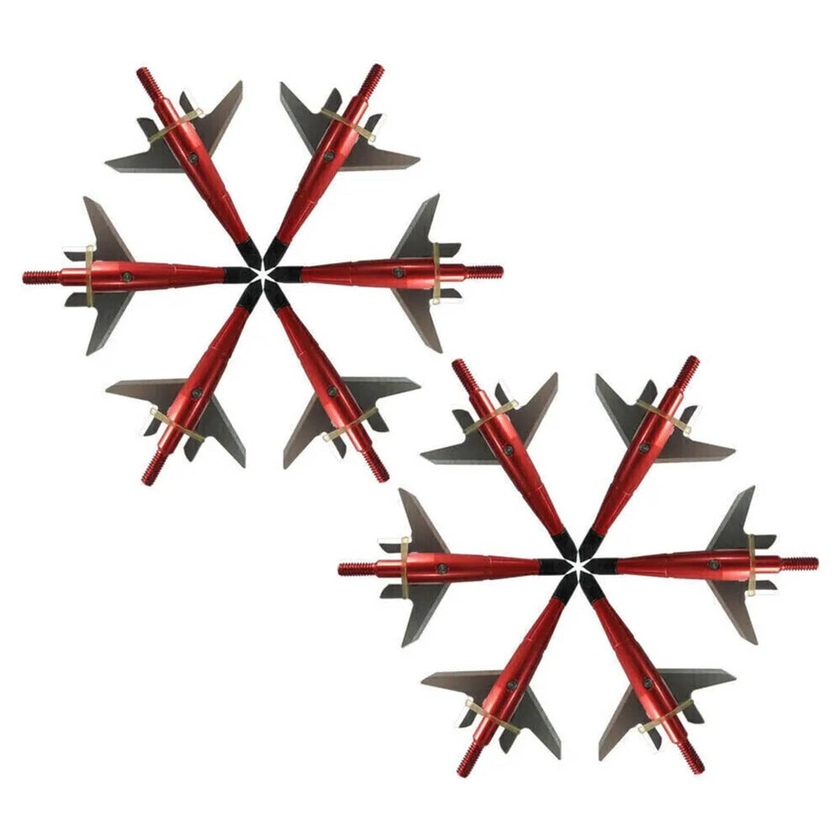 Solid Spare 12Pcs Red Broadheads 100 Grain 1.75" Cut Compound Bow Crossbow Tips