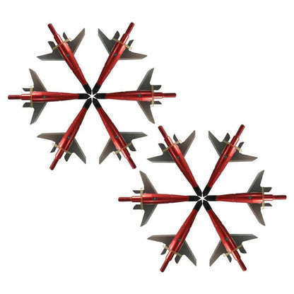 Solid Spare 12Pcs Red Broadheads 100 Grain 1.75" Cut Compound Bow Crossbow Tips