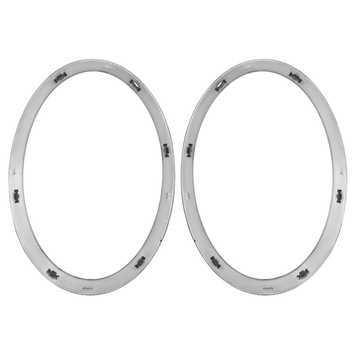 Solid Spare Pair Black Headlight Ring Bezel Cover Trim For Mini Cooper F55 F56 F57 2014-2021