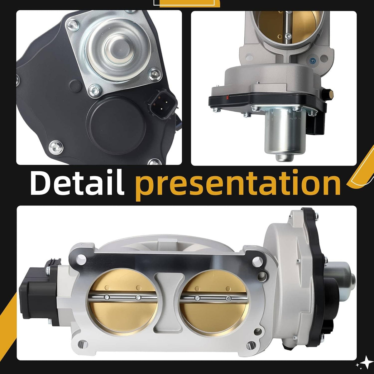 Solidspare Throttle Body 977-590 for 2005-2010 Ford Mustang V8 4.6L 4R3Z9E926DA 7R3Z9E926AA