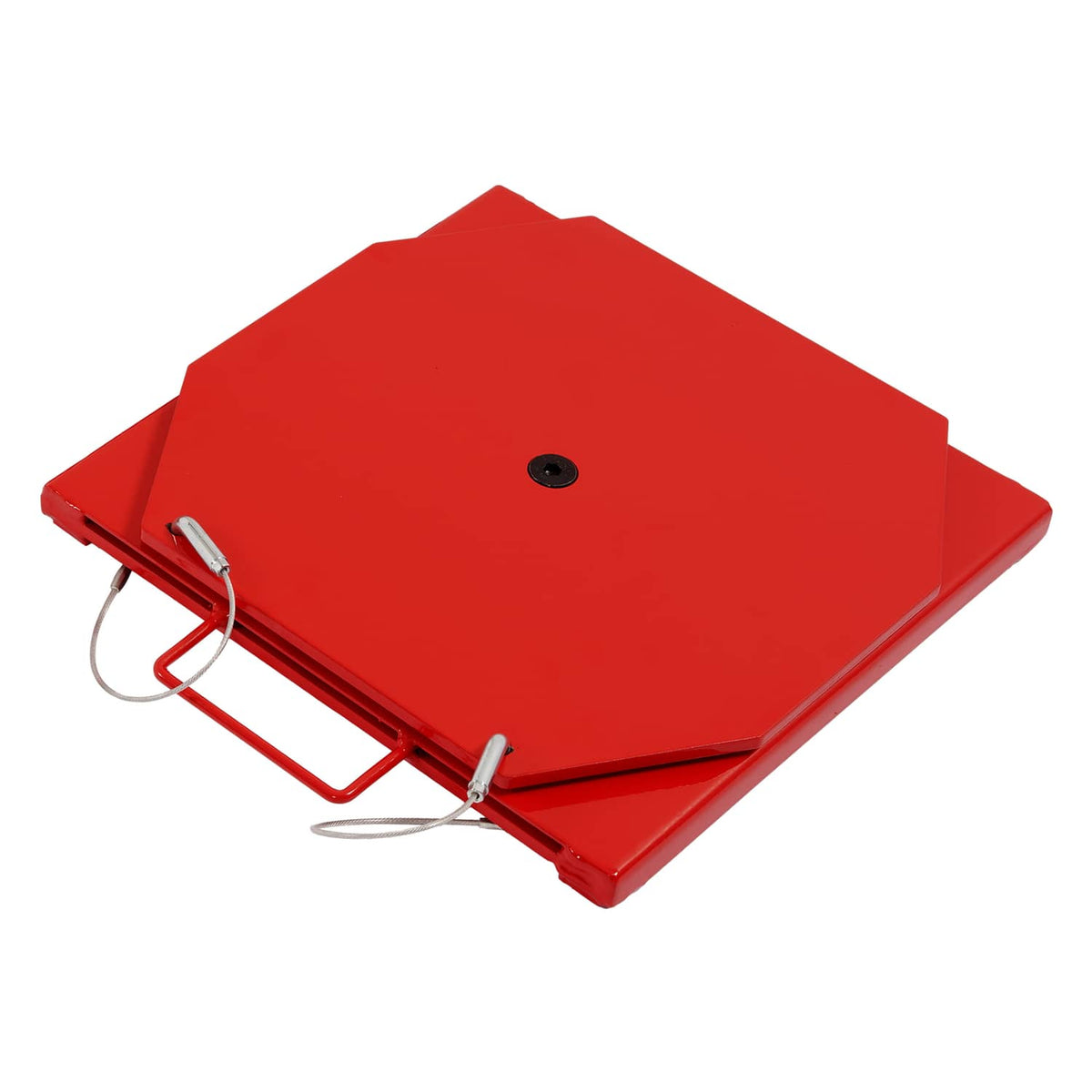 Solid Spare 2PC 2T Wheel Alignment Turn Plate Table 360° Rotating Turntable Heavy Duty