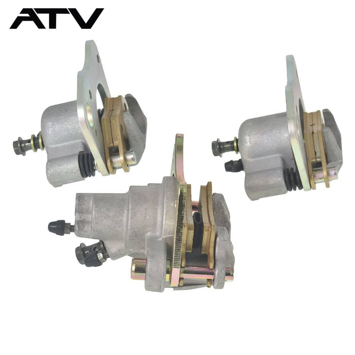 Solidspare Front & Rear Brake Calipers w/Pads for Polaris Sportsman 500 570 800 2008-2014