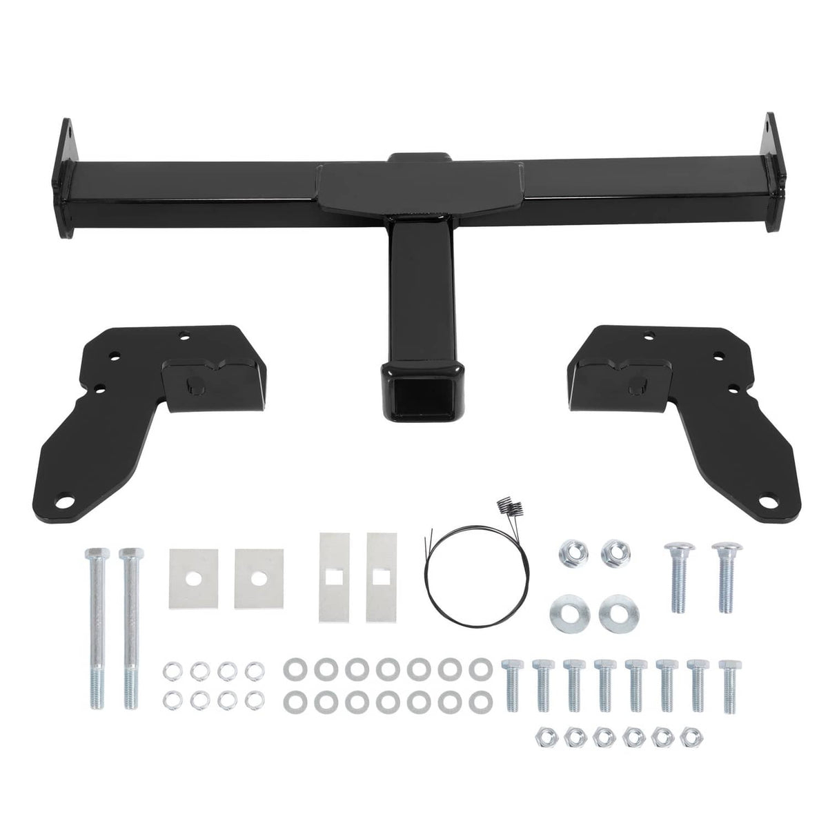 Solid Spare Front Trailer Hitch 2" Receiver For Chevy Silverado GMC Sierra 2500HD 2020-2026