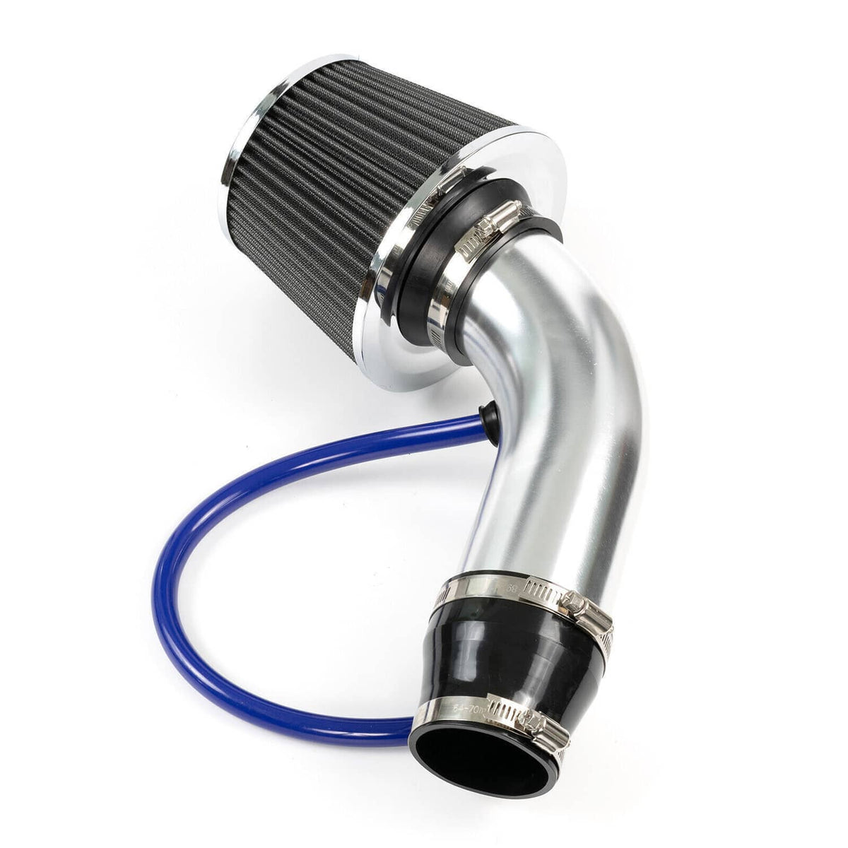Solidspare Silver 3" Universal Cold Air Intake Kit Induction Flow Pipe Kit Aluminium New