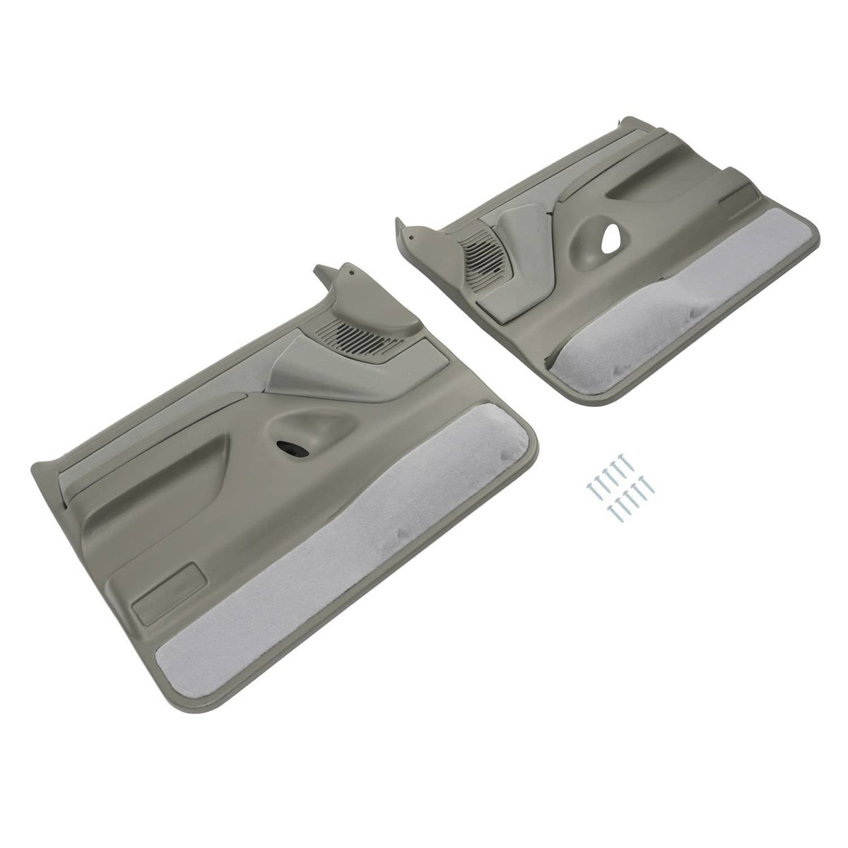 Solid Spare For 1992-1997 Bronco F-150 F-250 F-350 Inner Door Panels Gray 2Dr Left&Right