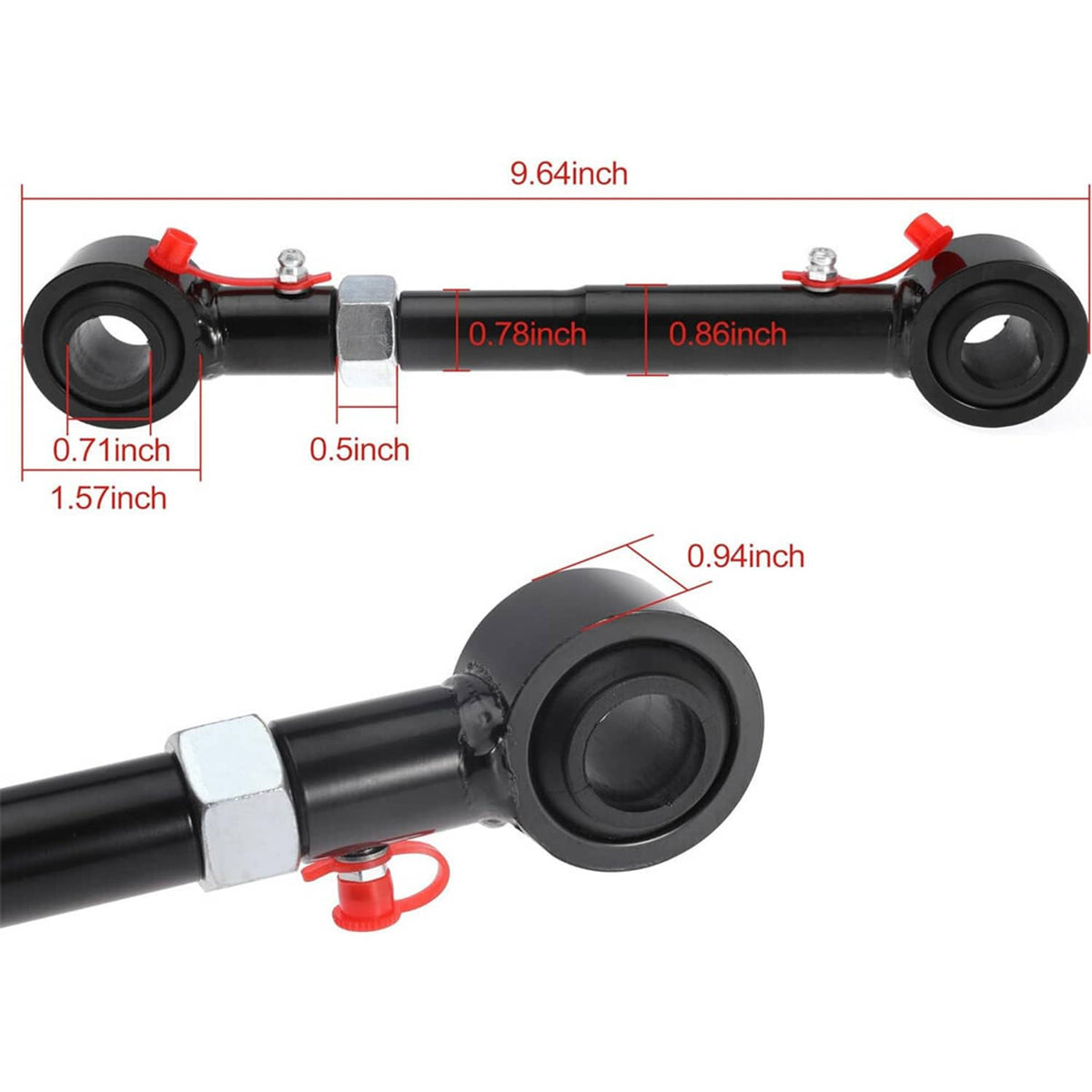 Solidspare For 1998-2006 Jeep Wrangler TJ 2.5-6" Front Sway Bar Link Quicker Disconnects