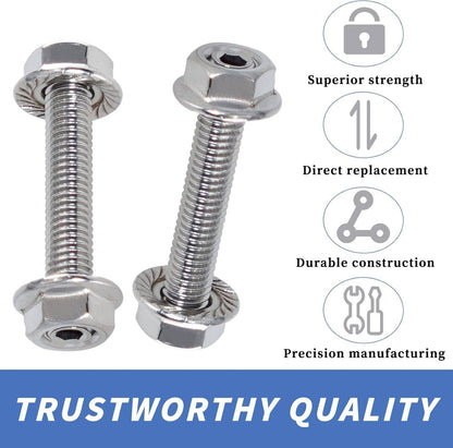 Solidspare 16pcs Stainless Steel Exhaust Manifold Stud Nuts Set for Ford 4.6L 5.4L Liter V8