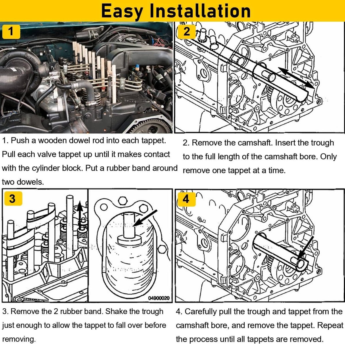 Solidspare 8502A 8502 3822513 Valve Lifter Remover & Installer Tool For Cummins 5.9L - 6.7L