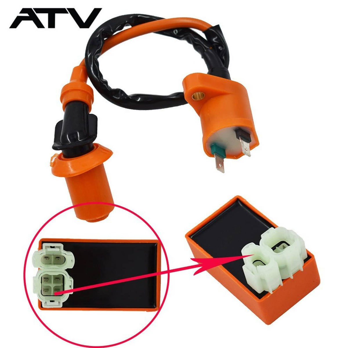 Solidspare Generic Ignition Coil & AC CDI Box For Honda Foreman 400 450 TRX400 450 FourTrax
