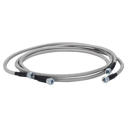 Solidspare Flexible SS Braided Transmission Cooler Lines Kit (6AN Hose) For GM 4L60E 4L80E