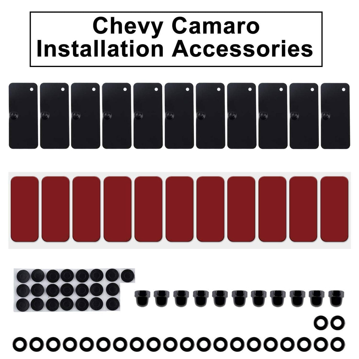 Solid Spare Rear Window Louvers Installation Mounting Tool for Ford Mustang Dodge Challenger