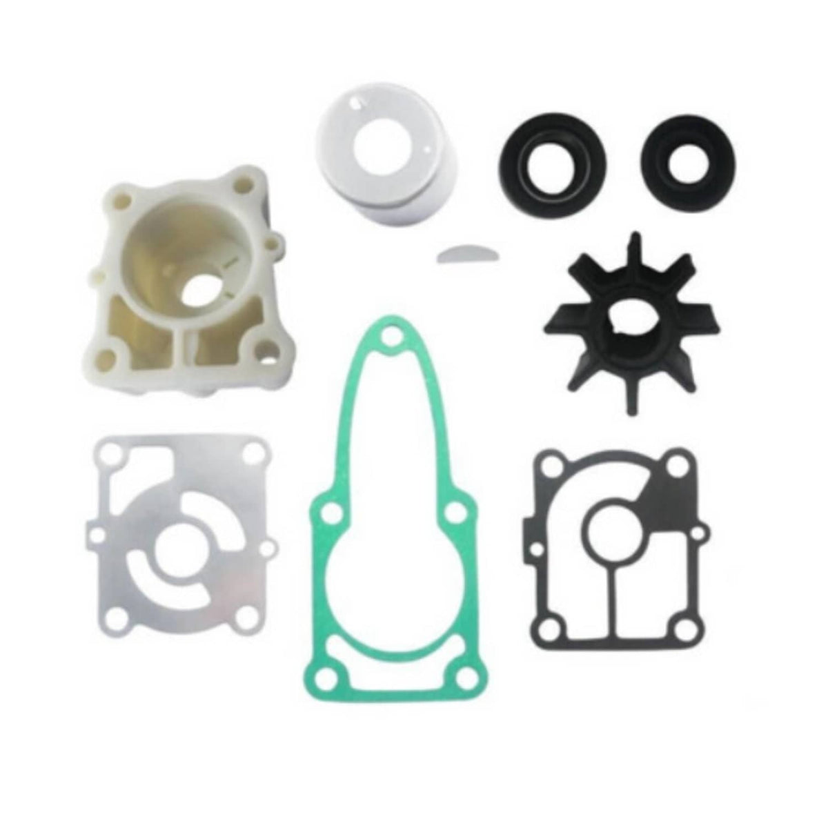 Solid Spare Water Pump Impeller Kit for Mercury Outboard 9.9 10 15 20 HP 4 STROKE 8M0135821