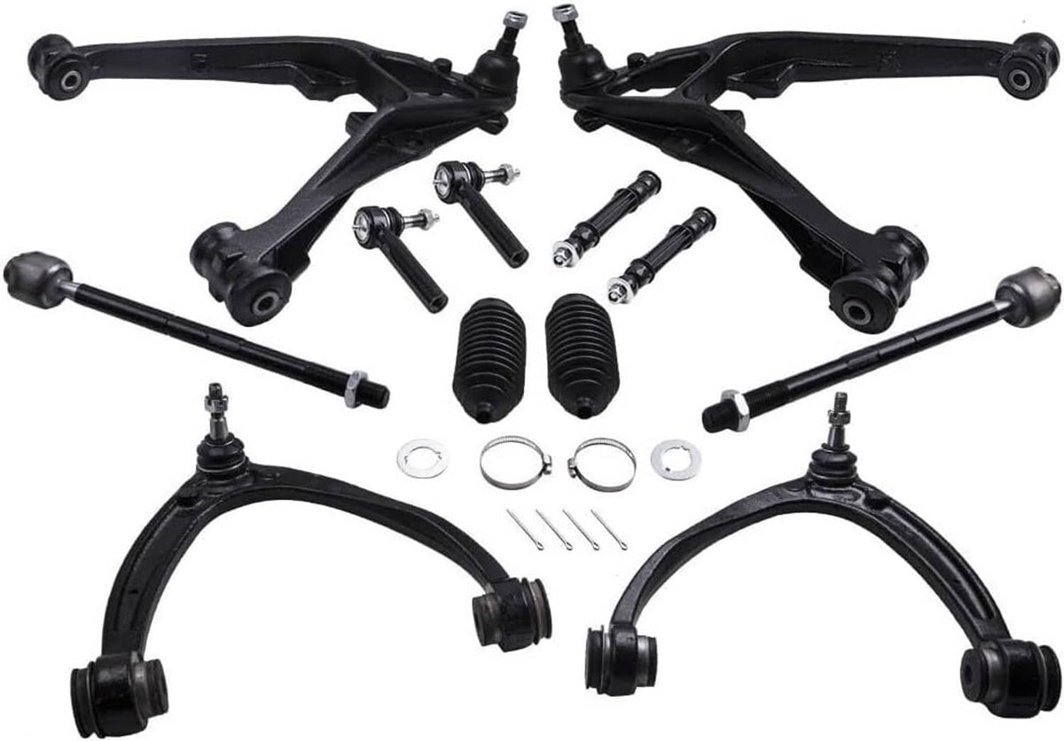 Solidspare 12x Front Upper Lower Control Arm Kit for 2007-2013 Escalade Chevy Silverado GMC