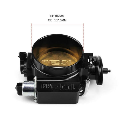 Solidspare Fuel Rail Throttle Body+102mm Low Intake Manifold For LS1 LS2 LS6 4.8L 5.3L 5.7L