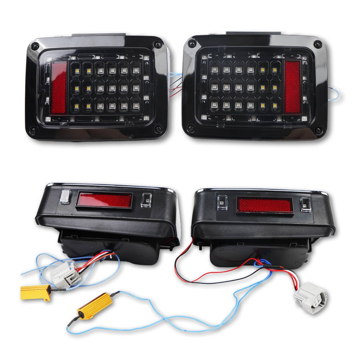 Solidspare New 7" For 07-18 Jeep Wrangler JK LED Headlights Fog Lights Turn Tail Lamp Combo