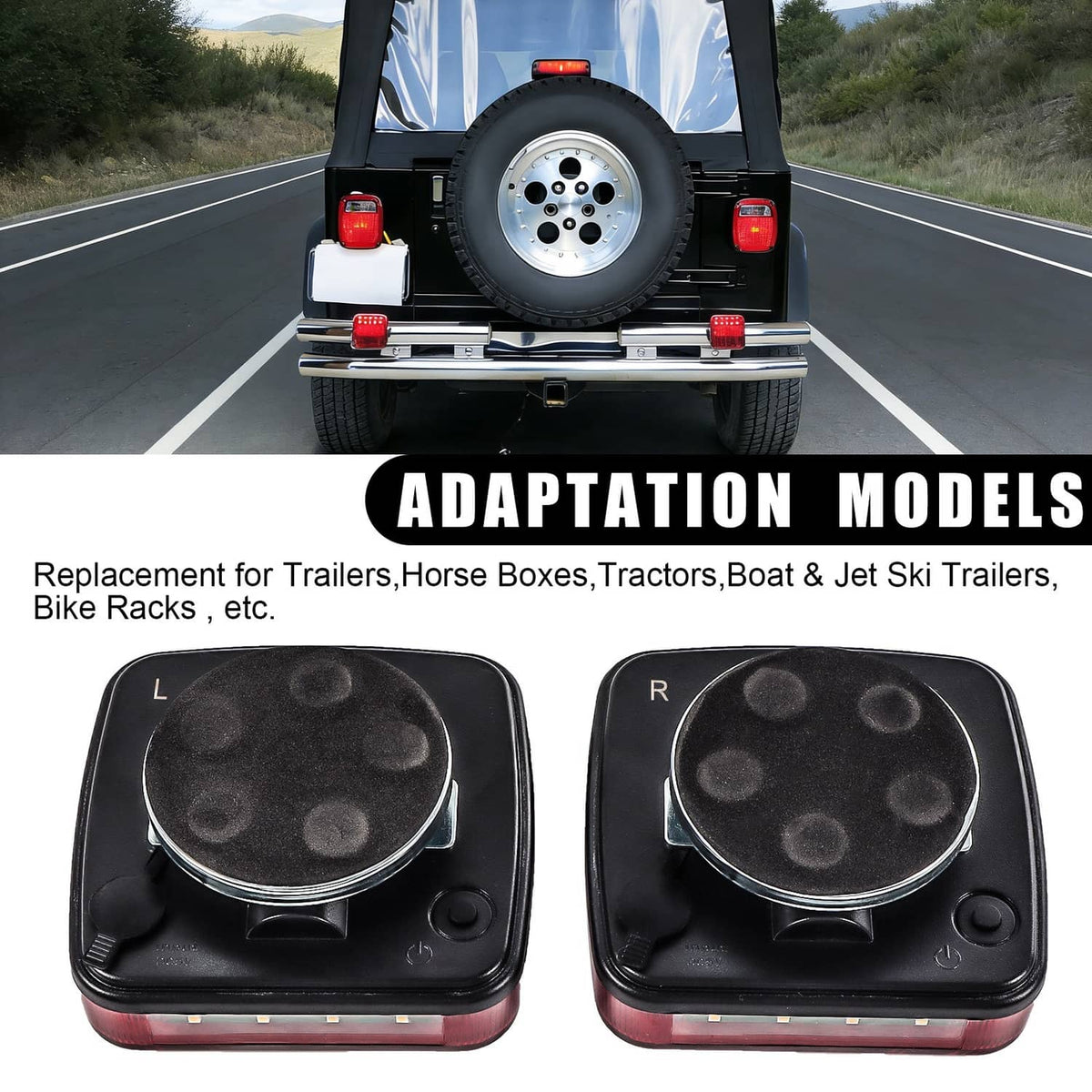 Solidspare Wireless Magnetic Trailer Lights – Rechargeable LED TailLight Kit For Trailer