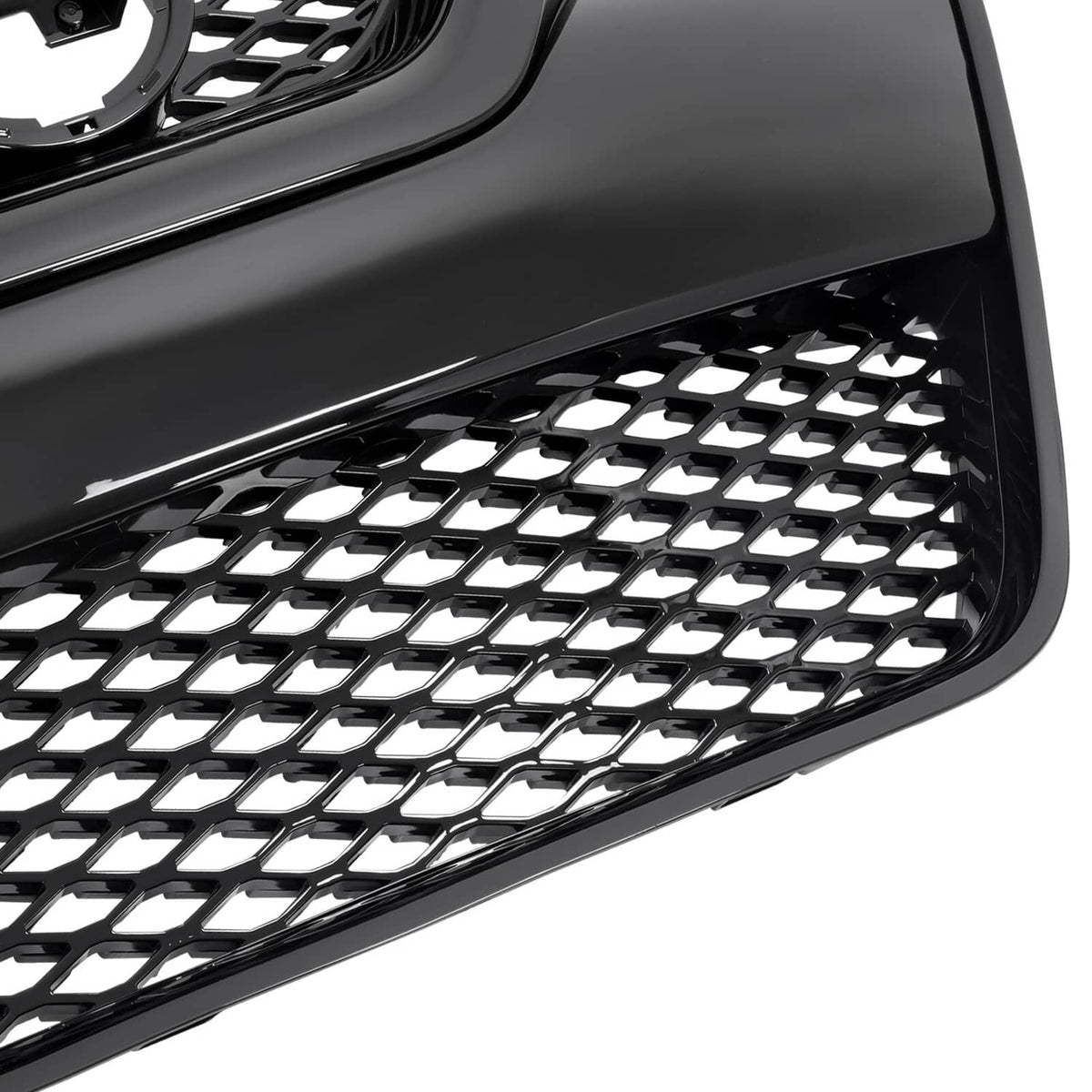 Solid Spare For Nissan Maxima 2016-2018 2017 Front Upper Grille Full Gloss Black Grill