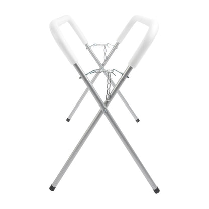 Solid Spare Heavy Duty Auto Body Painting Adjustable Work Stand 500 LBS For Bumpers Silvery