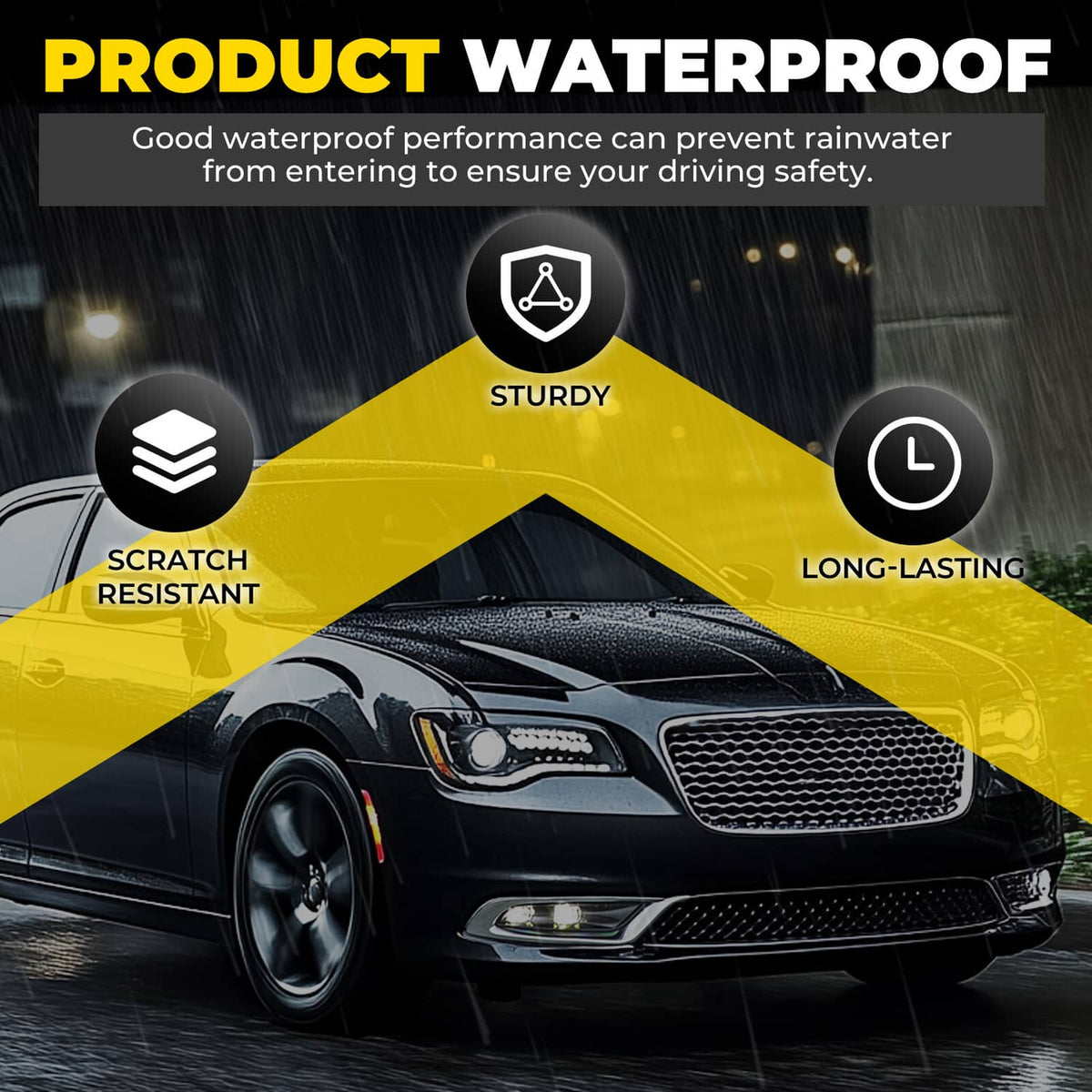 Solid Spare Fog Light Trim Passenger Side Front Chrome For Chrysler 300 2015-2024 5SW14SZ0AA
