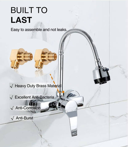 Solid Spare B-0230-K Wall Mount Faucet Install Kit for T&S B-0230 Style 1/2???? NPT Faucets