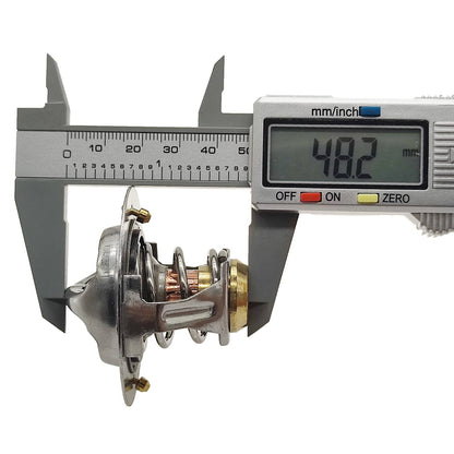 Solid Spare 76℃ 168.8℉ Thermostat 5337966 w/ O-Ring Seal Fit for 98.5-02 Cummins 5.9 24V ISB