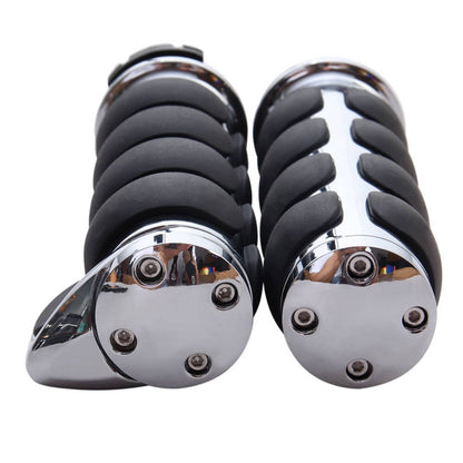 Solidspare Motorcycle 1" Handle Bar Hand Grips For Harley Softail Street Glide Road King US