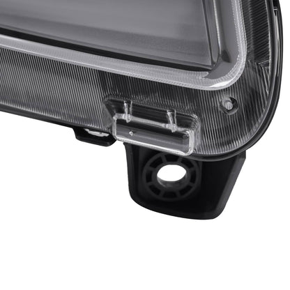 Solid Spare For Jeep Grand Cherokee 2011 2012 2013 LED DRL Projector Headlights Black Pair