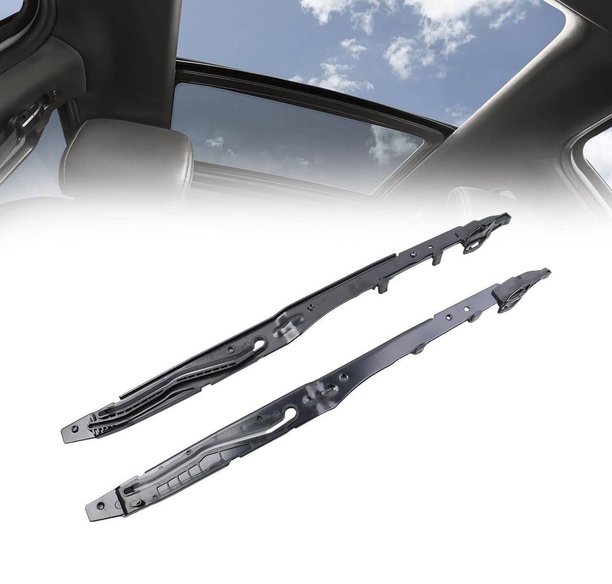 Solidspare New Sunroof Track Guide Rails Repair Kit For 2015-2020 Ford F150 FL3Z-1651071-A