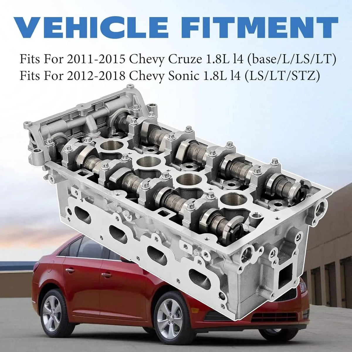 Solidspare Cylinder Head 55568116 Fits Chevy Cruze Sonic 1.8 Dohc 2011-2018 Dual VVT Cast