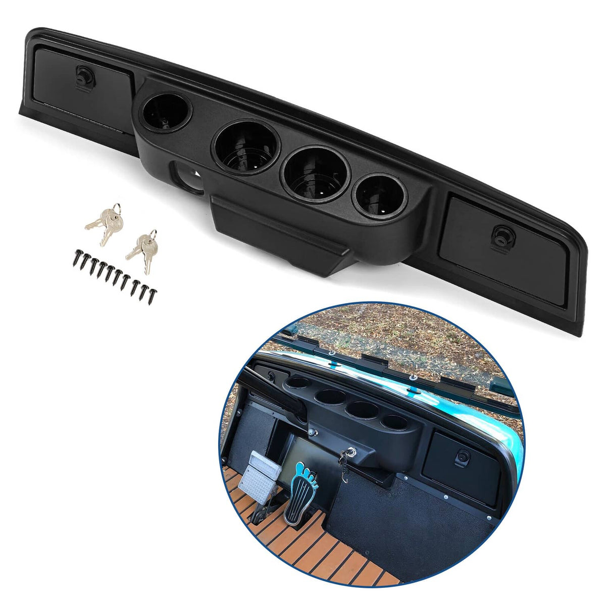 Solidspare Dash Cover Golf Cart DashBoard Kit For Yamaha G14 G16 G19 G22 Models 1995-2007