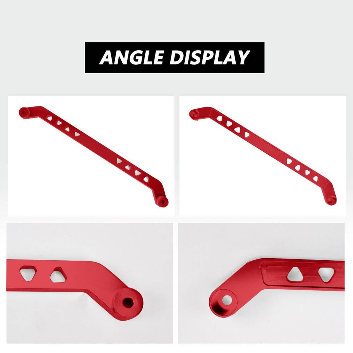 Solidspare Billet Subframe Control Arm Lca Tie Bar Brace Rear For 96-00 Honda Civic Ek Red