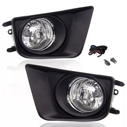 For 2012-2015 Toyota Tacoma Clear Bumper Driving Fog Lights + Switch + Bulbs Kit