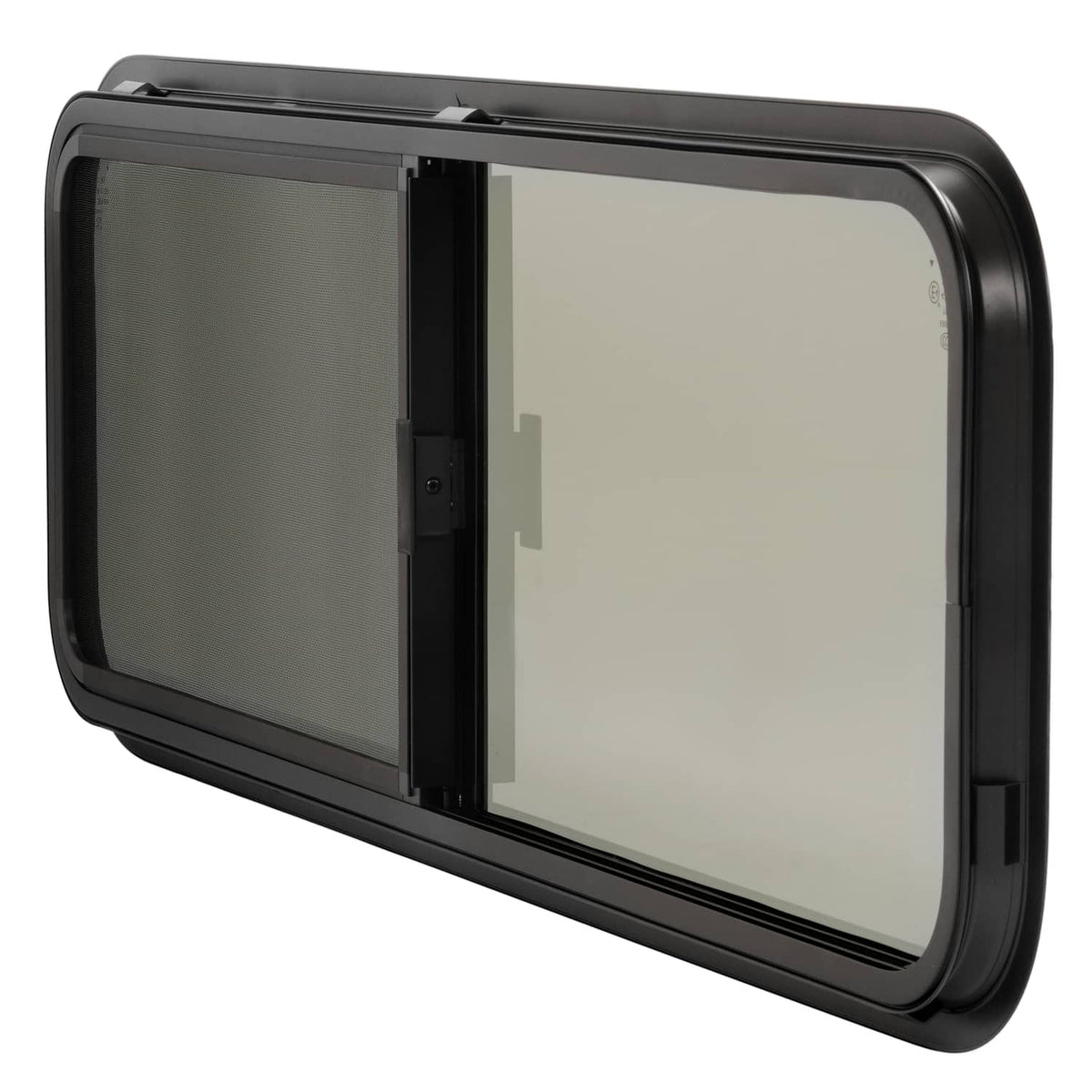 Solidspare For Camper Cargo Trailer 48" x 15" Horizontal Window Sliding RV Window w/Trim