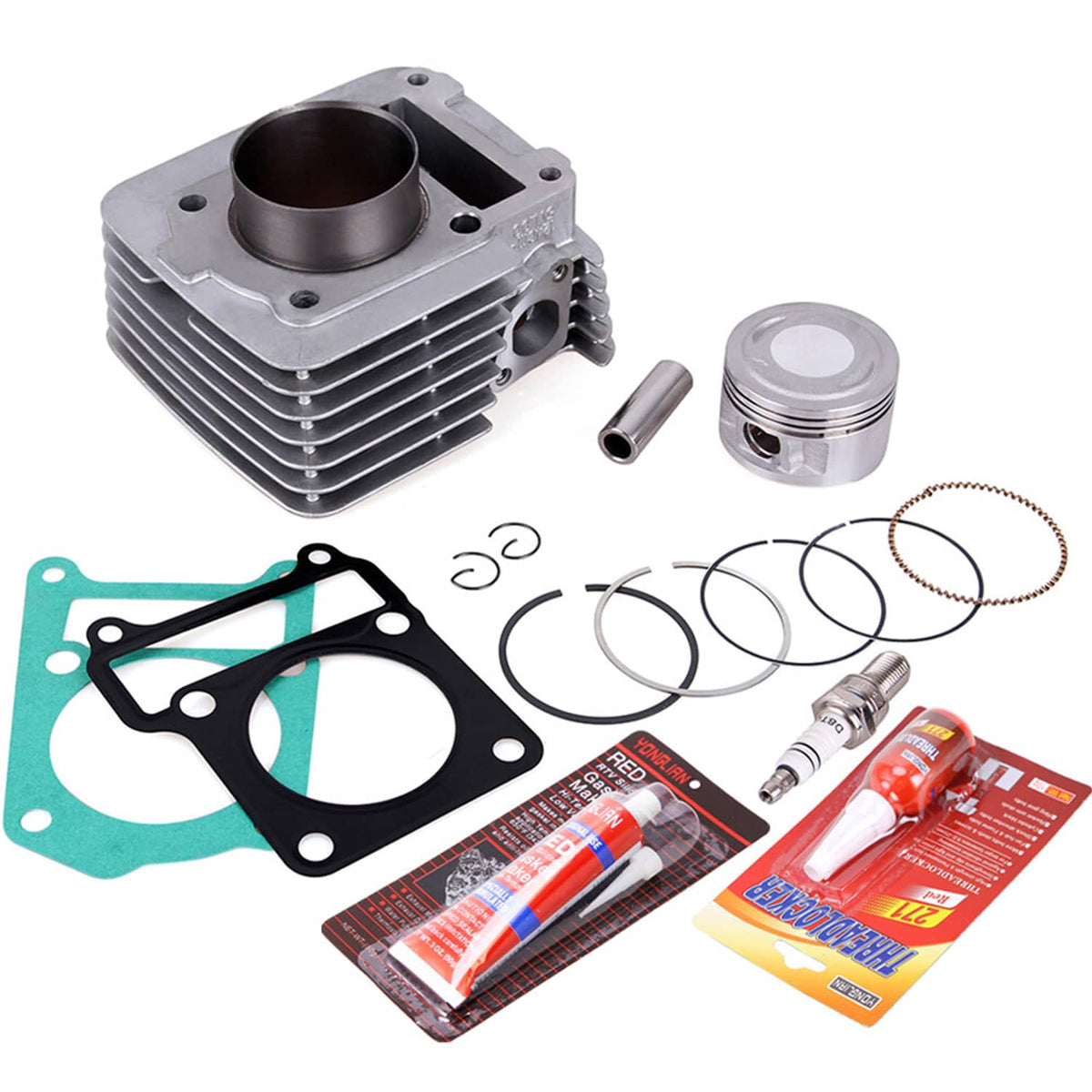 Solidspare 57mm Bore Cylinder Piston Ring Top End Kit For Yamaha TTR125 TTR125E TT-R125 US