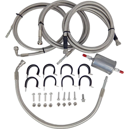 Solid Spare 819-820 Front Fuel Line Fit for Chevrolet 2000-2003 Tahoe V8, Suburban 1500 V8
