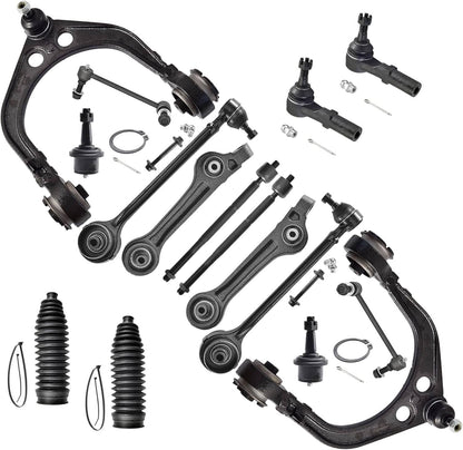 Solidspare 16Pcs Suspension Front Control Arm Kit for 2011-19 Dodge Charger Challenger 300