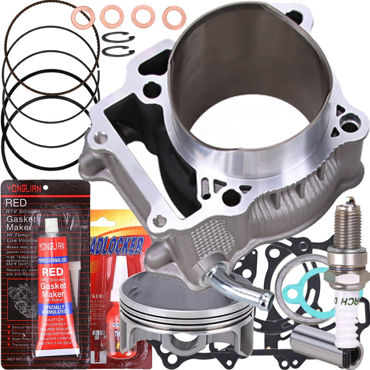 Solidspare Cylinder Piston Gaskets Big Bore Top End Rebuild Kit for Suzuki DRZ400 2000-2015