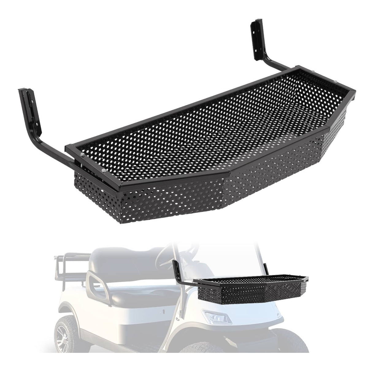 Solidspare Front Cargo Clay Basket For Icon For Advanced EV Golf Cart W/ Mounting Brackets