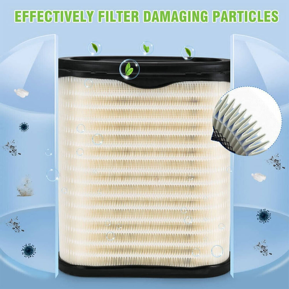 Solidspare New D37-1061 Engine Air Filter Fits For 2023 Kenworth T680 & Peterbilt 579