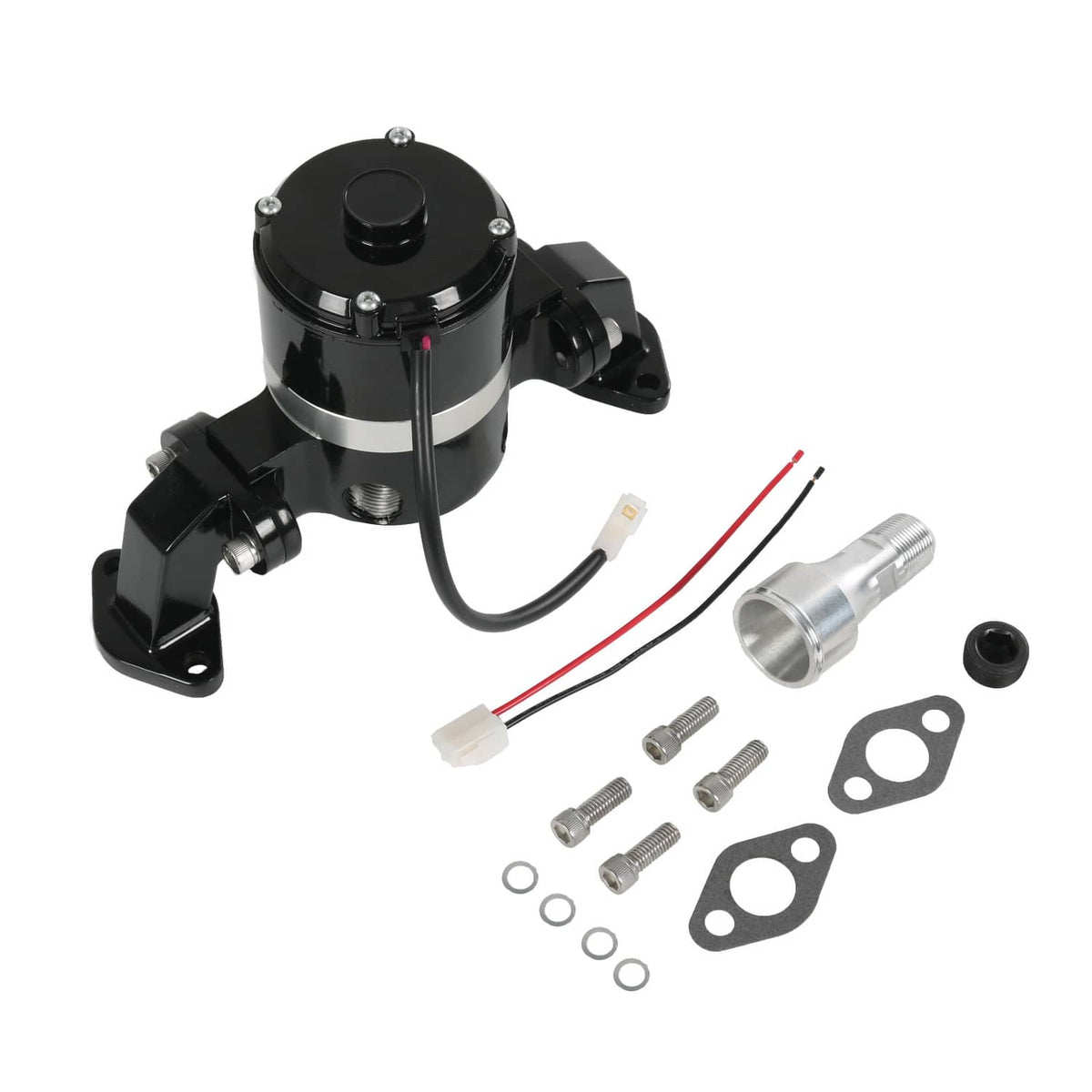 Solidspare Black Big Block Chevy Electric Water Pump 390 427 454 EWP BBC High Volume Flow